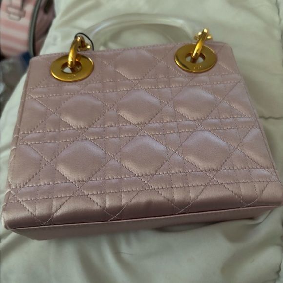 Dior Pink Quilted Mini Bag with Gold Accents - Picture 7 of 11